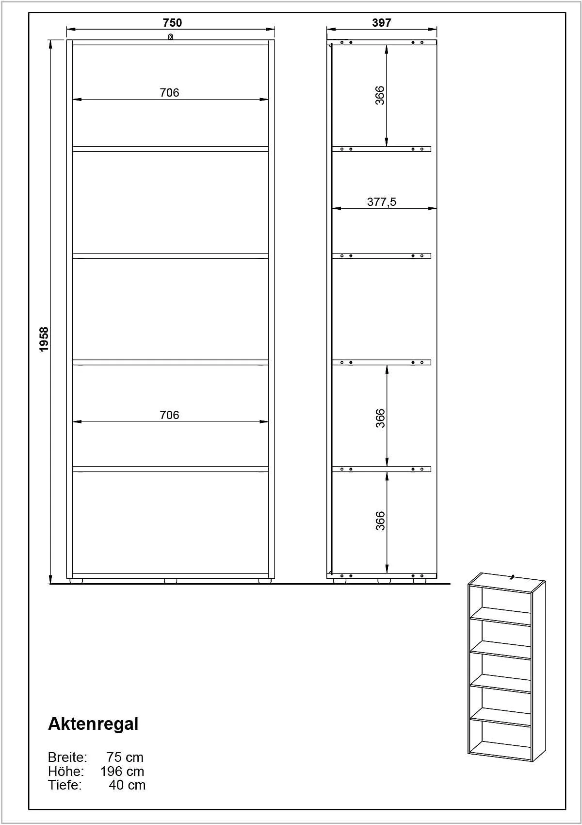 Büro-Set Pasadena 4 - Graphit/Weiß von BME home - Produktbild 11 von 12