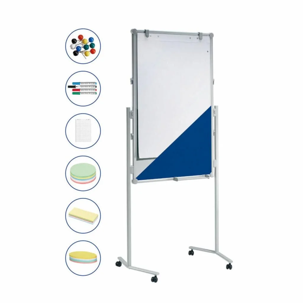 Moderationstafel pro Textil/Whiteboard Set 120 x 75 cm - MAU-6381182